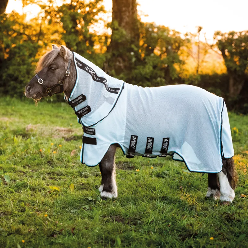 Amigo Petite Bug Rug - Azure Blue/Black